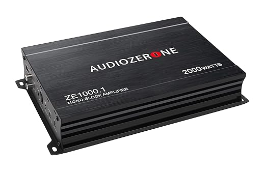 Car Audio Amplifier ZE1000.1 2000W Monoblock Class D MOSFET Subwoofer Audio