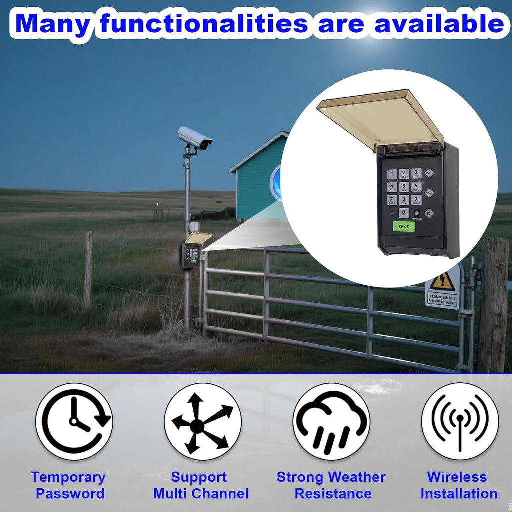 gh ost gate opener keypad axwk wireless waterproof, package contents