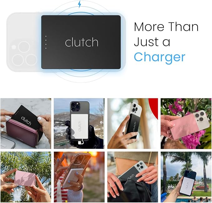 Clutch - Pro USB-C Portable Charger - Compatible - Power Bank Magnetic Battery