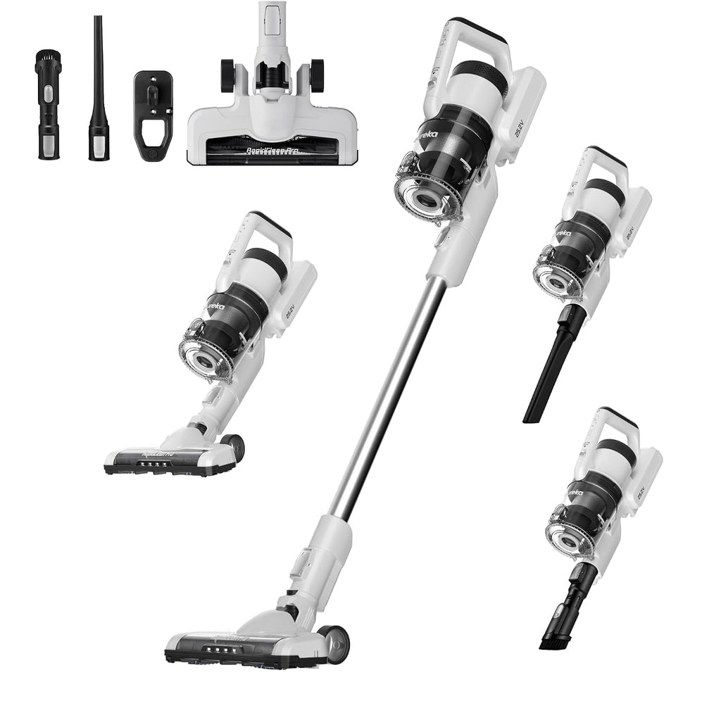 Eureka Cordless Vacuum Cleaner, Anti-Tangle Brushroll, Rechargeable Stick Vacuum