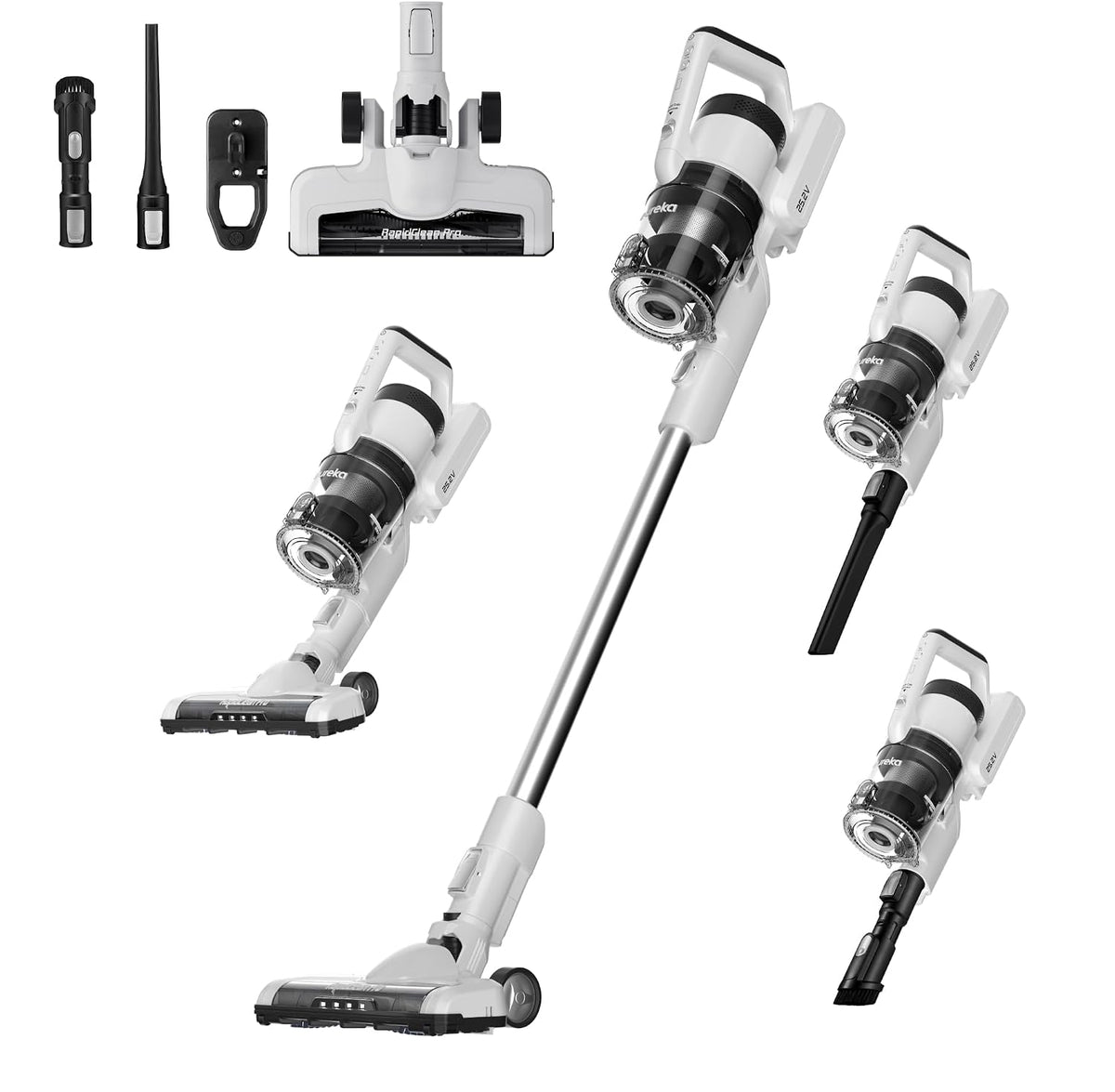 Eureka Cordless Vacuum Cleaner, Anti-Tangle Brushroll, Rechargeable Stick Vacuum