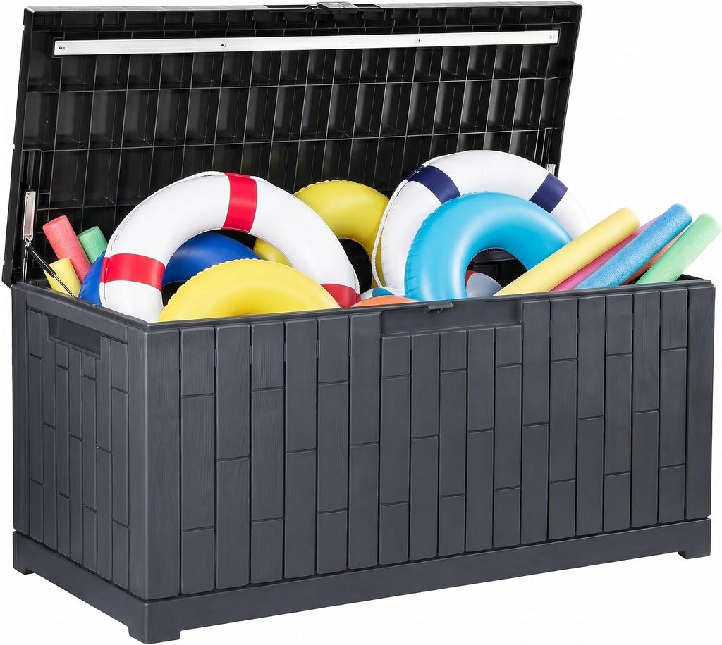 YITAHOME Large Deck Box 120 Gallon Resin Outdoor Storage Box
