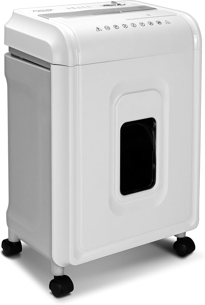 Aurora High-Security 8-Sheet Micro-Cut Paper, CD/DVD and Credit Card Shredder