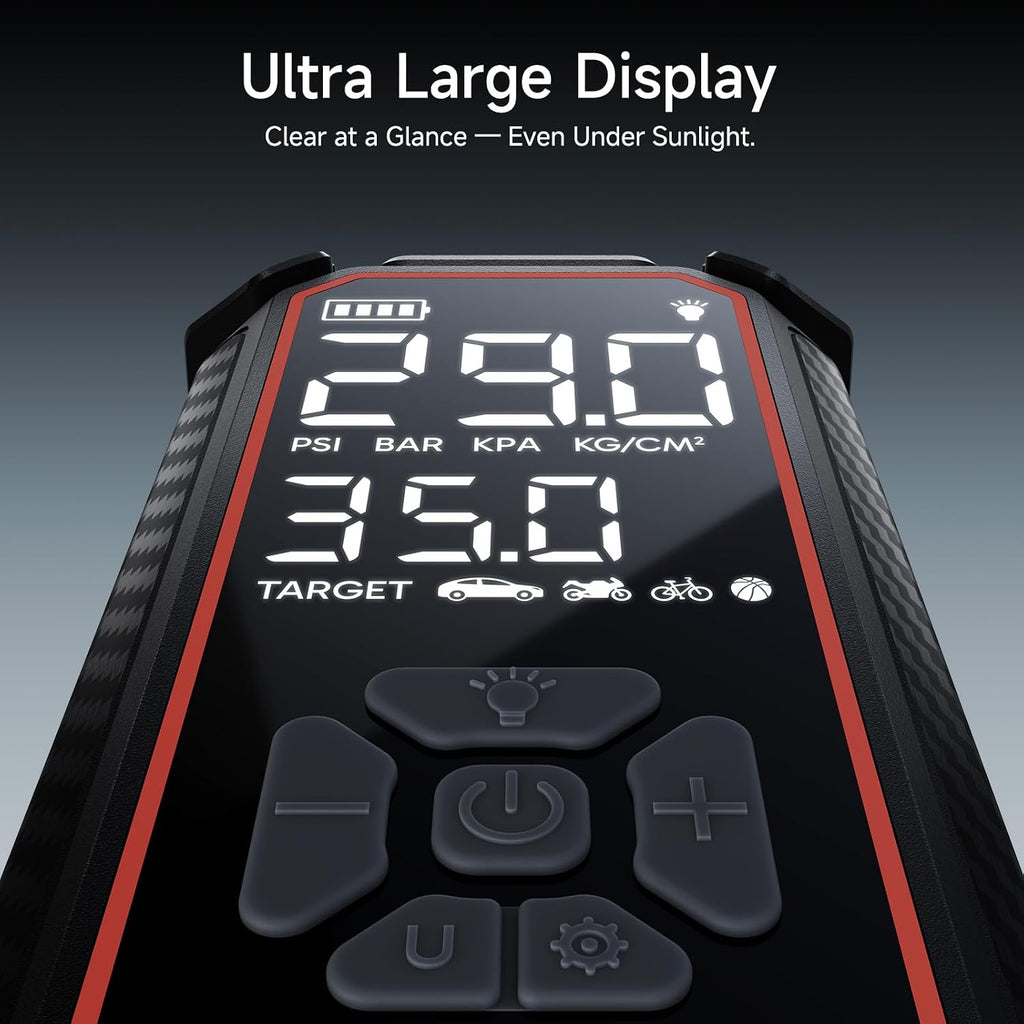 OlarHike Tire Inflator Portable Air Compressor,3X Fast Inflation, 4*3000mAh