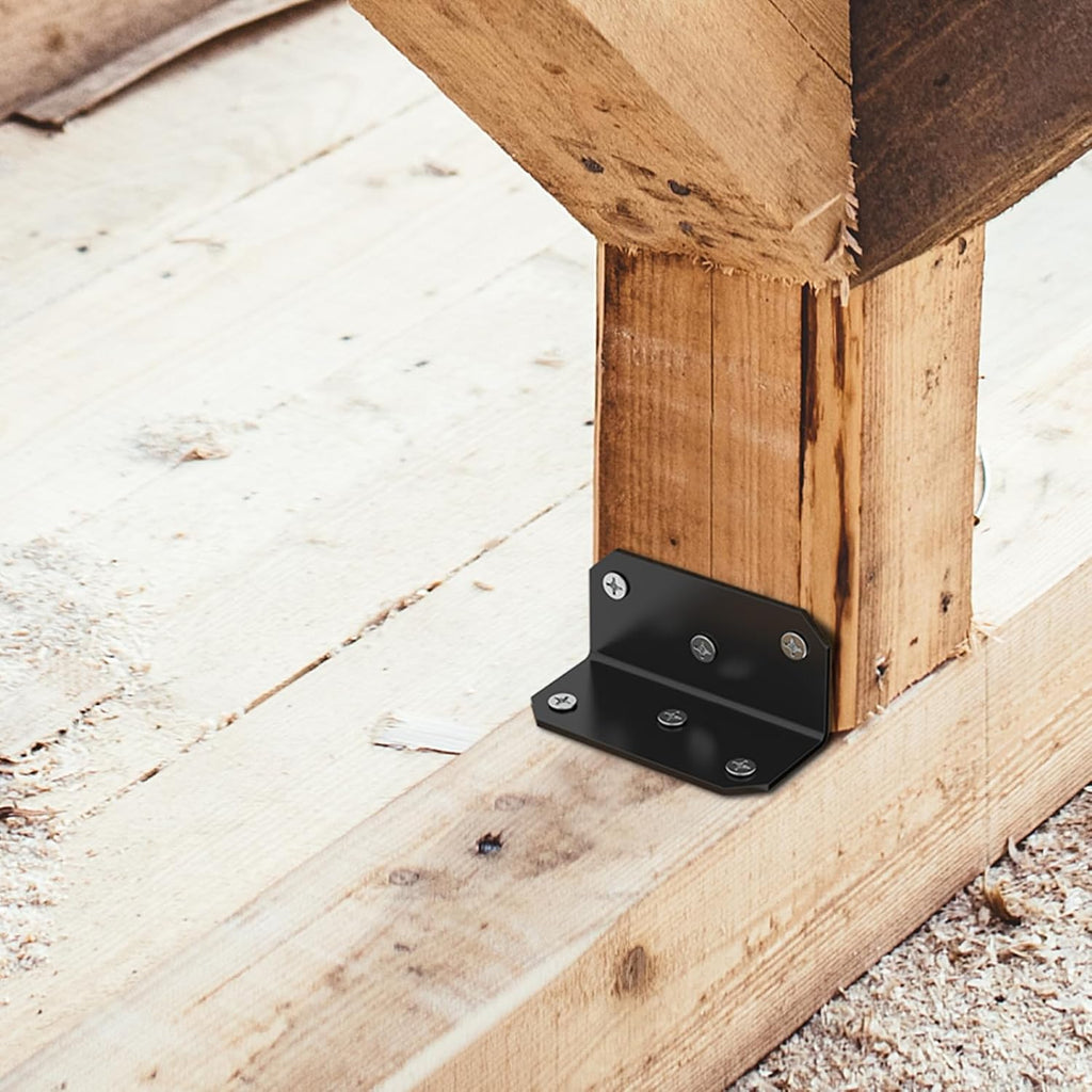 2x2x4 inch galvanized l bracket for wood (15pcs), package contents