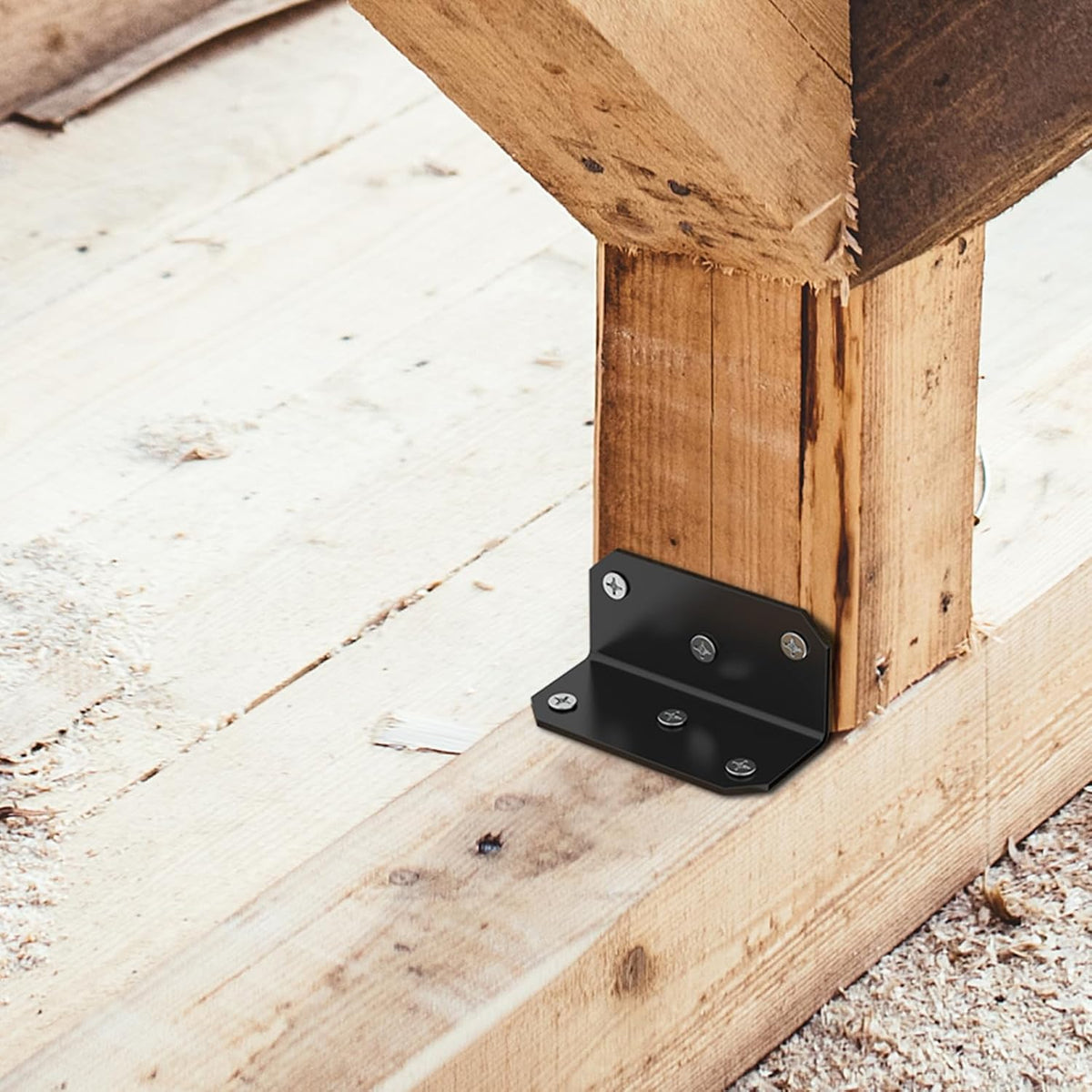 2x2x4 inch galvanized l bracket for wood (15pcs), package contents