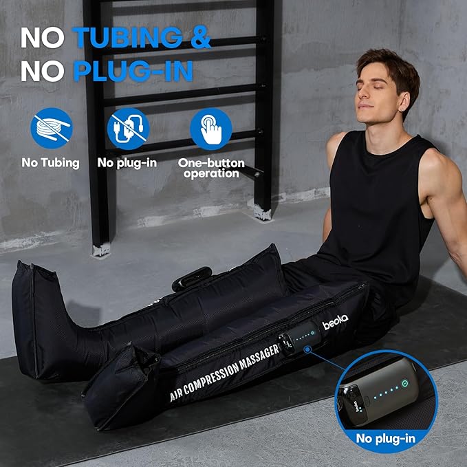 beoka Leg Massager for Circulation and Pain Relief, Leg Recovery System for