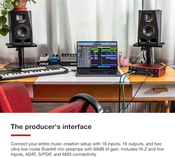 Focusrite Scarlett 16i16 4th Gen USB Audio Interface,