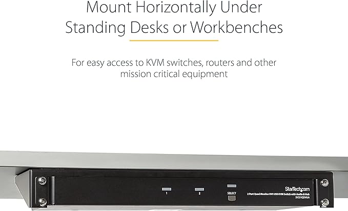 StarTech.com 1U Wall Mount Patch Panel Bracket – 19 in – Steel