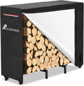 Outdoor Waterproof 5ft Firewood Rack Cover with Zipper