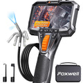 FOXWELL 2-Way 220° Articulating Borescope Camera with Light, Dual Lens