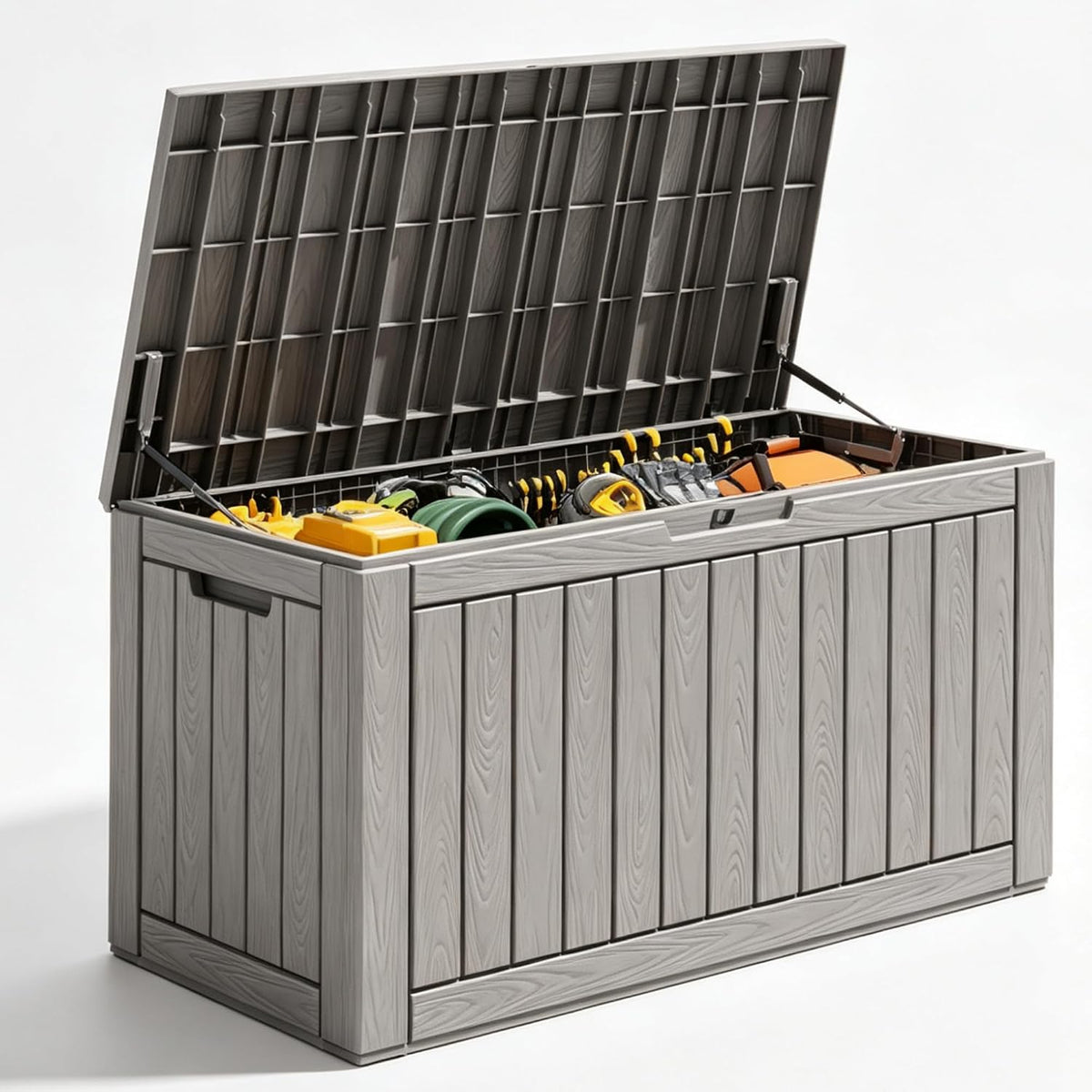 Outdoor Storage Box Waterproof, 150 Gallon Deck Box For Patio Storage