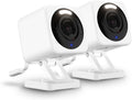 WYZE Cam v4, 2.5K AI Security Camera, Indoor/Outdoor Cameras (2 Pack)