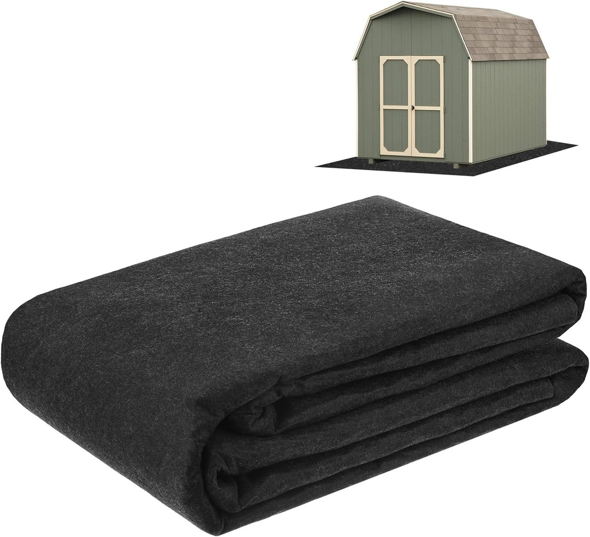 M METERXITY Outdoor Storage Shed Mat, 6.2x8 FT Waterproof Small Shed Flooring Mat for Patio Furniture Floor Protecting from Wear/Liquid/Dust/Oil, Non-Slip Carport Pad [Grey]