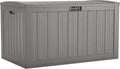 Suncast XL Resin Deck Box, 134 Gal, with Pad-Lockable Lid, Dove Gray