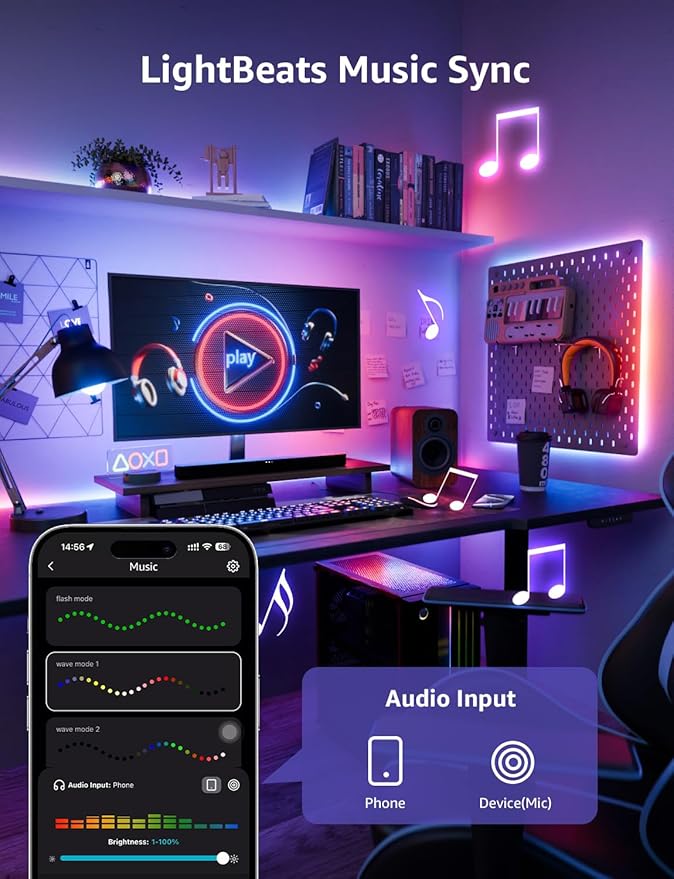 Lepro S1 AI LED Strip Lights for Bedroom
