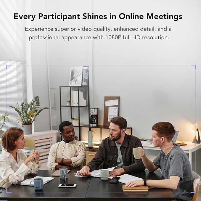 NUROUM C20 HD Conference Webcam, 1080P Video Conferencing Camera