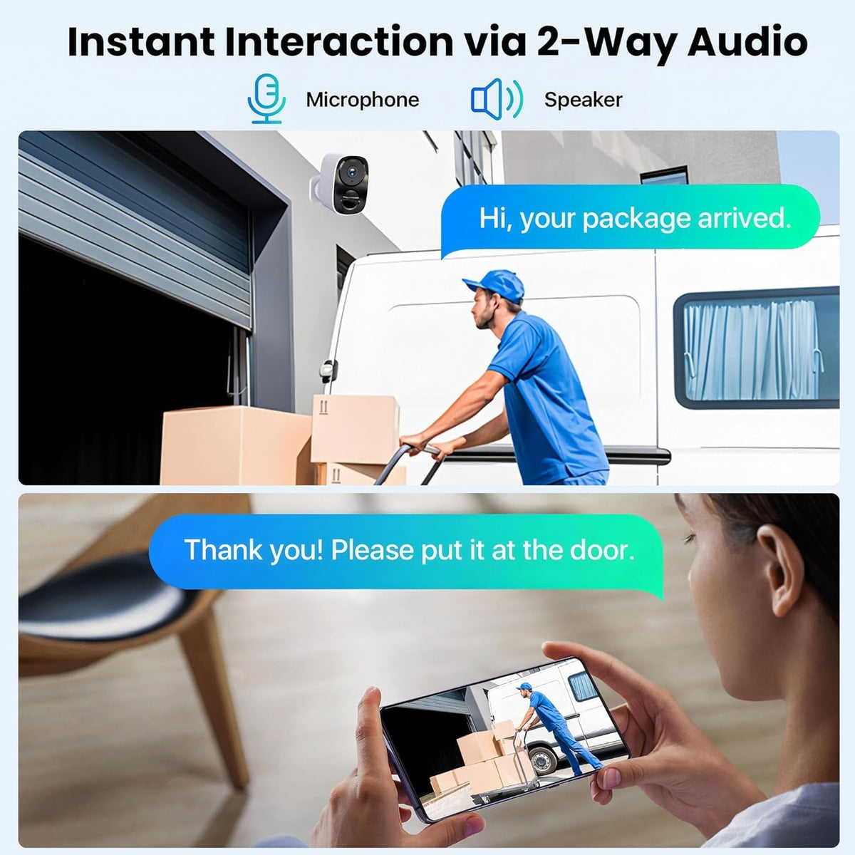 2.4g&5g solar security cameras wireless outdoor with free, package contents