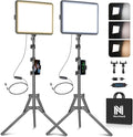 2-Pack LED Video Light Kit, NiceVeedi Studio Light, 2800-6500K Dimmable