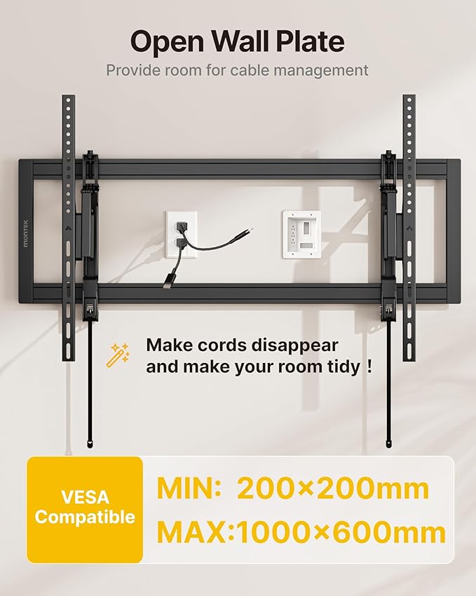 monTEK Heavy Duty Tilting TV Wall Mount