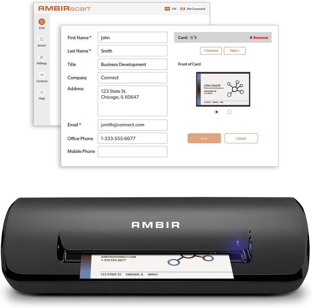 Ambir ImageScan Pro 687-BCS Duplex Card Scanner