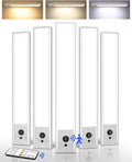 EZVALO 5 Pack Under Cabinet Lighting, 2400mAh Rechargeable Motion Sensor Light