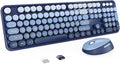 Nowlike Wireless Keyboard and Mouse Combo, Retro Typewriter Keyboard
