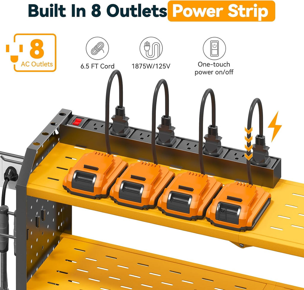 warome tool organizer with charging station, power tool shown in use