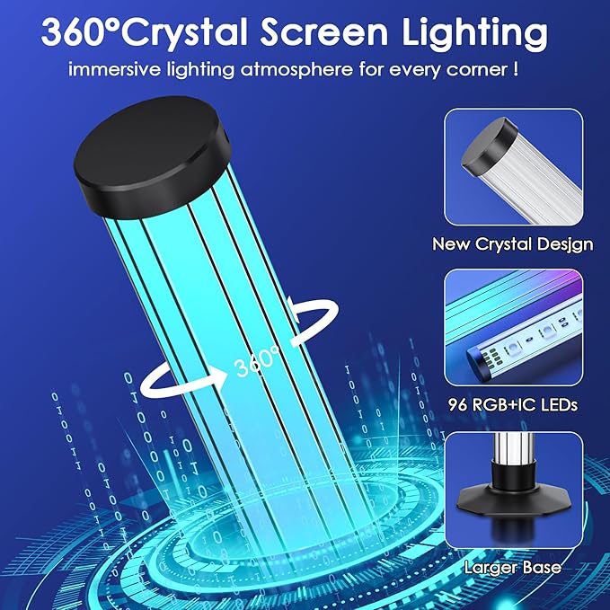 360° Smart Light Bar, Crystal Ambient Mood Light