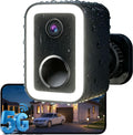 2026 Upgraded 2K Security Cameras Wireless Outdoor, AI Motion Detection & Spotlight Siren Alarm, Outside Battery Powered Camera for Home Security, Full-Color Night Vision, Support WiFi 5G & 2.4G