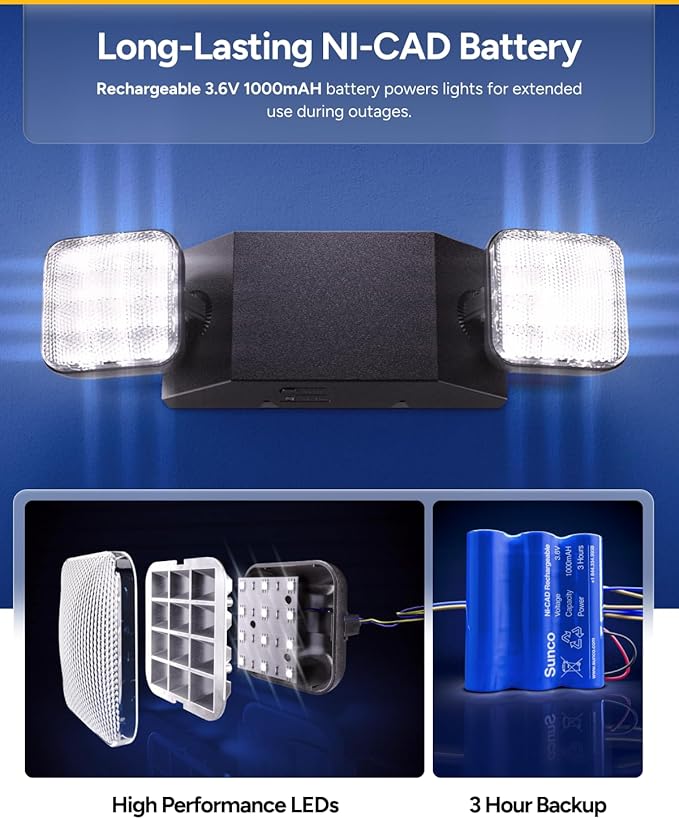Sunco Emergency Light LED Fixture