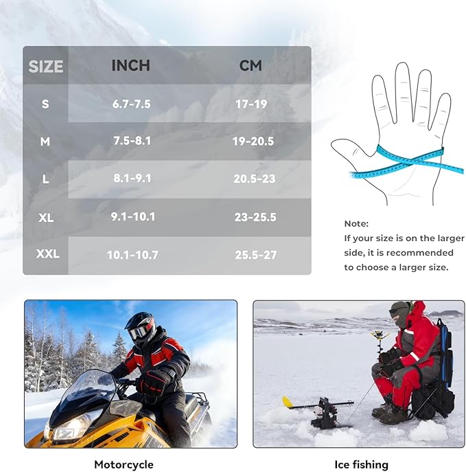 FEETMOR Heated Gloves for Men Women