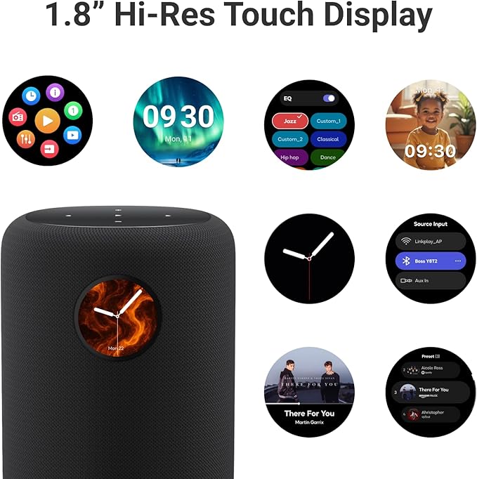 WiiM Sound Smart Speaker with 1.8″ Touch Display, Hi‑Res 24‑bit/192 kHz