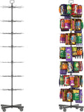 YEOOE Retail Display Racks 7 Tier Spinning Display Stand, Movable Shop Spinner
