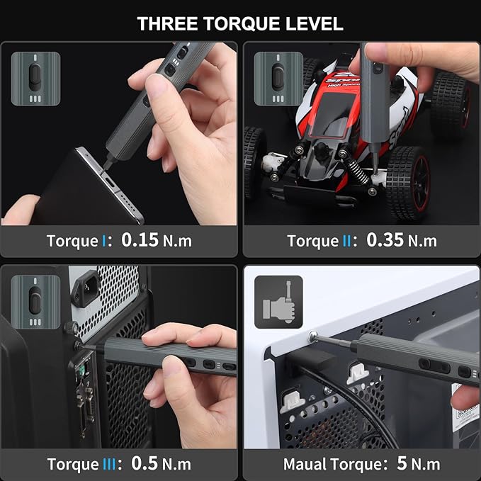 STREBITO Mini Electric Screwdriver Set 155 in 1 Small Electric Screwdriver