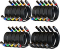 AuxLink XLR Cables 3ft 20Pack, XLR Microphone Cable Mic Cable Male to Female