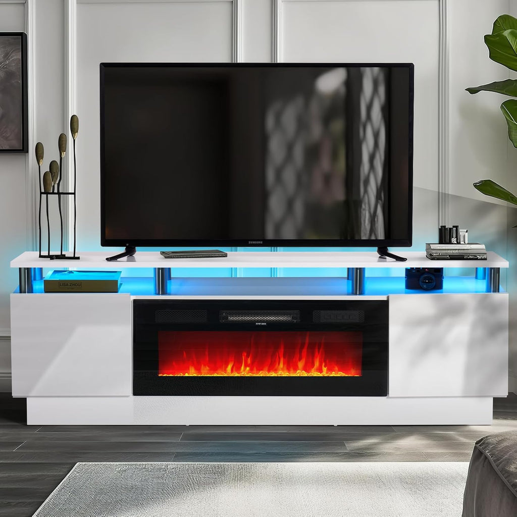 oneinmil Fireplace TV Stand