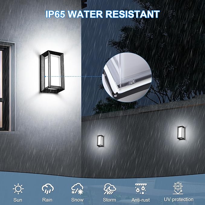 ledmo Outdoor Wall Lights Fixture (6 Pack)