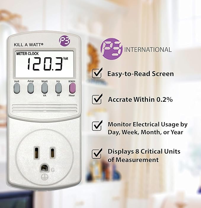 2-Pack P3 P4400 Kill A Watt Electricity Usage Monitor