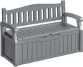 Homall 75 Gallon Outdoor Storage Benches Lockable Deck Box Waterproof