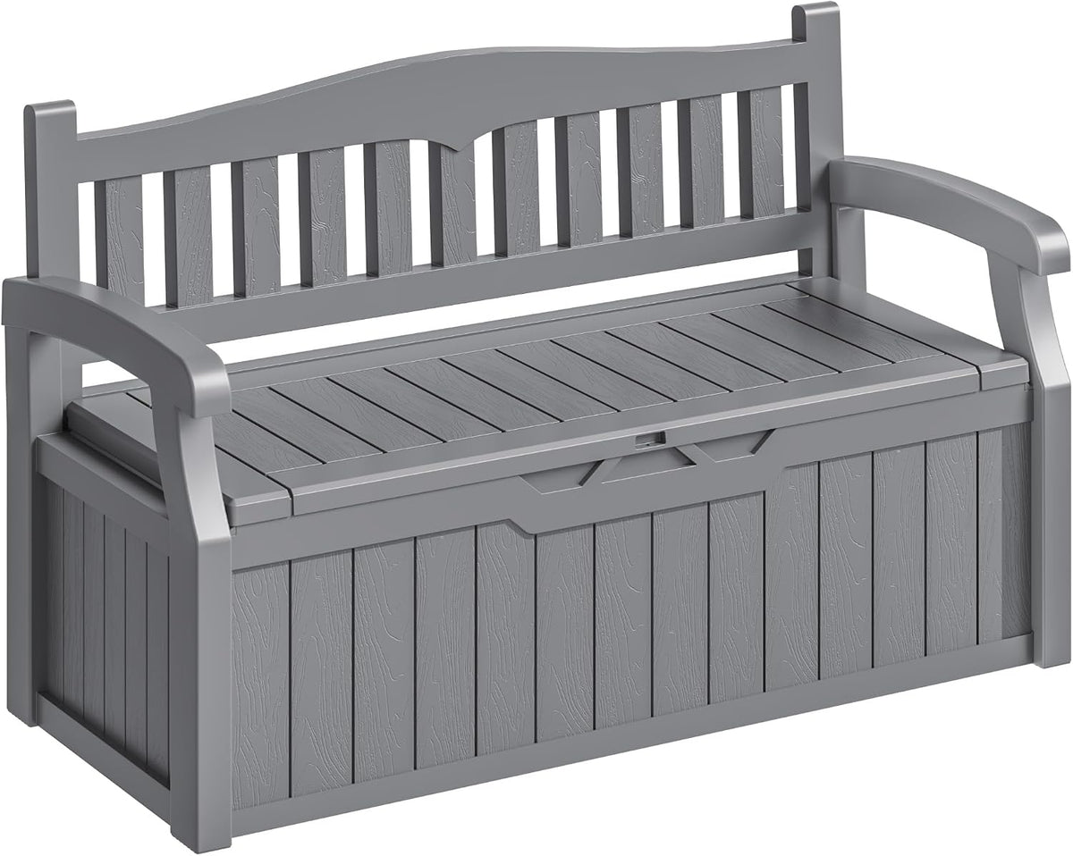 Homall 75 Gallon Outdoor Storage Benches Lockable Deck Box Waterproof