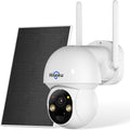Hiseeu Solar Wireless Security Camera Outdoor, 2.4G & 5G WiFi, Color Night