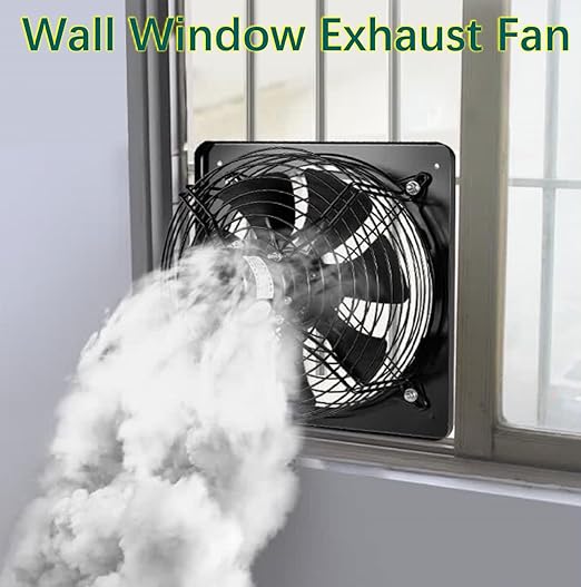 12 Inch Window Exhaust Wall Mounted Ventilation Basement Extractor Industrial
