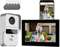 KeonBell 2 Wired Video Intercom System, 7 Inches Video Doorbell Camera