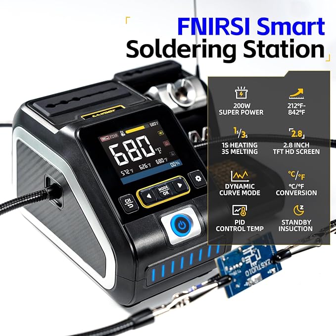 FNIRSI DWS-200 200W 210 Precision Digital Soldering Station Kit