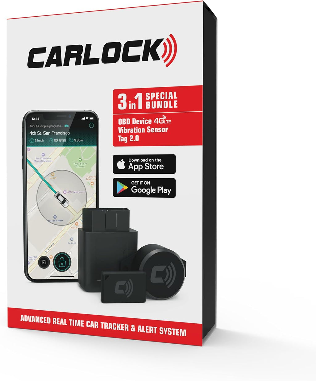 CARLOCK Ultimate Security Bundle 2.0: Real-Time Tracker