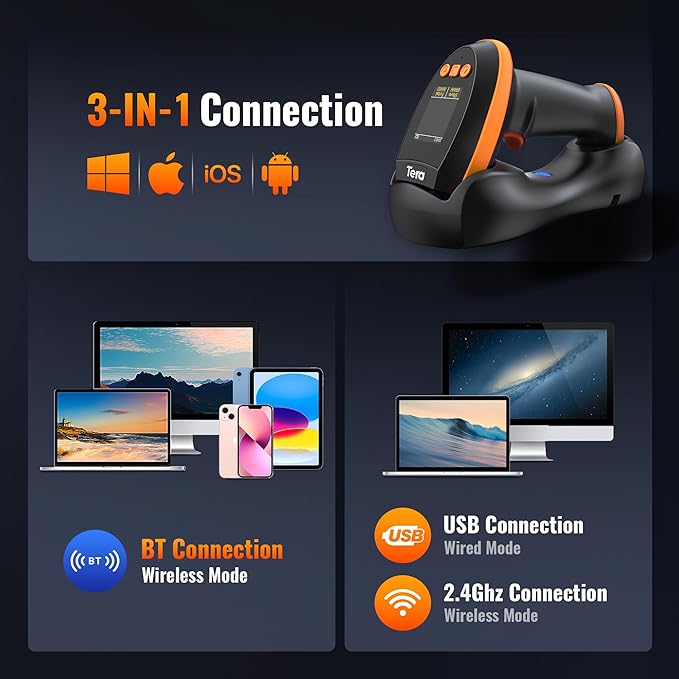 Tera Barcode Scanner Wireless
