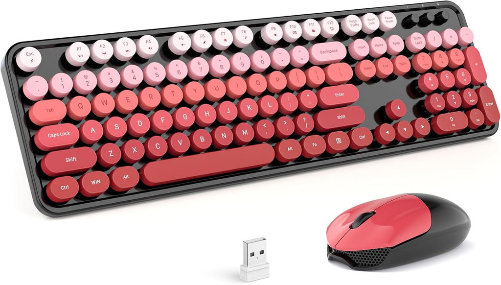 MOFII Wireless Keyboard and Mouse Combo, Full Size 2.4G Plug and Play
