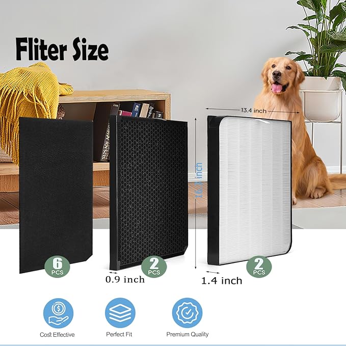 10-Pack Filters Replacement Set Compatible
