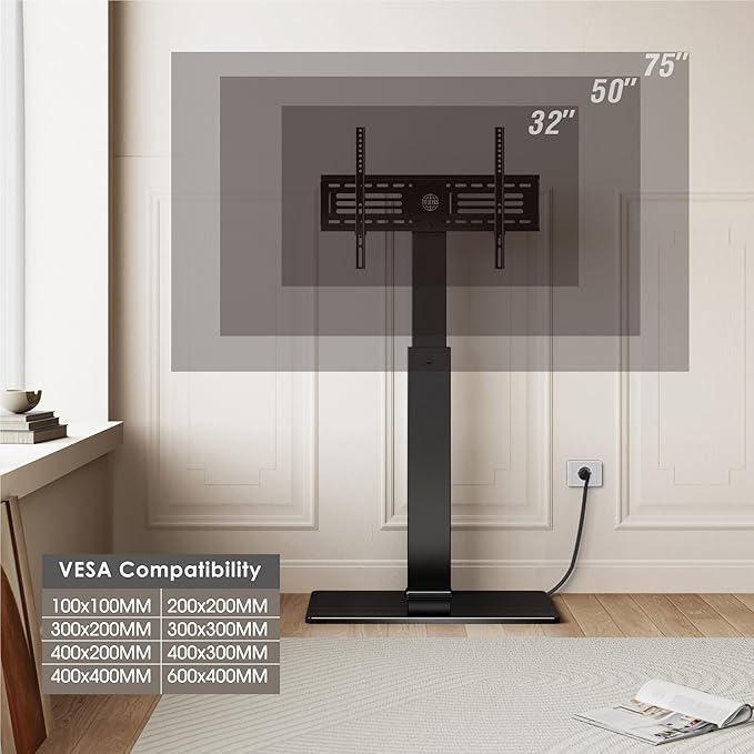 FITUEYES Floor TV Stand for 32-75 inch TV